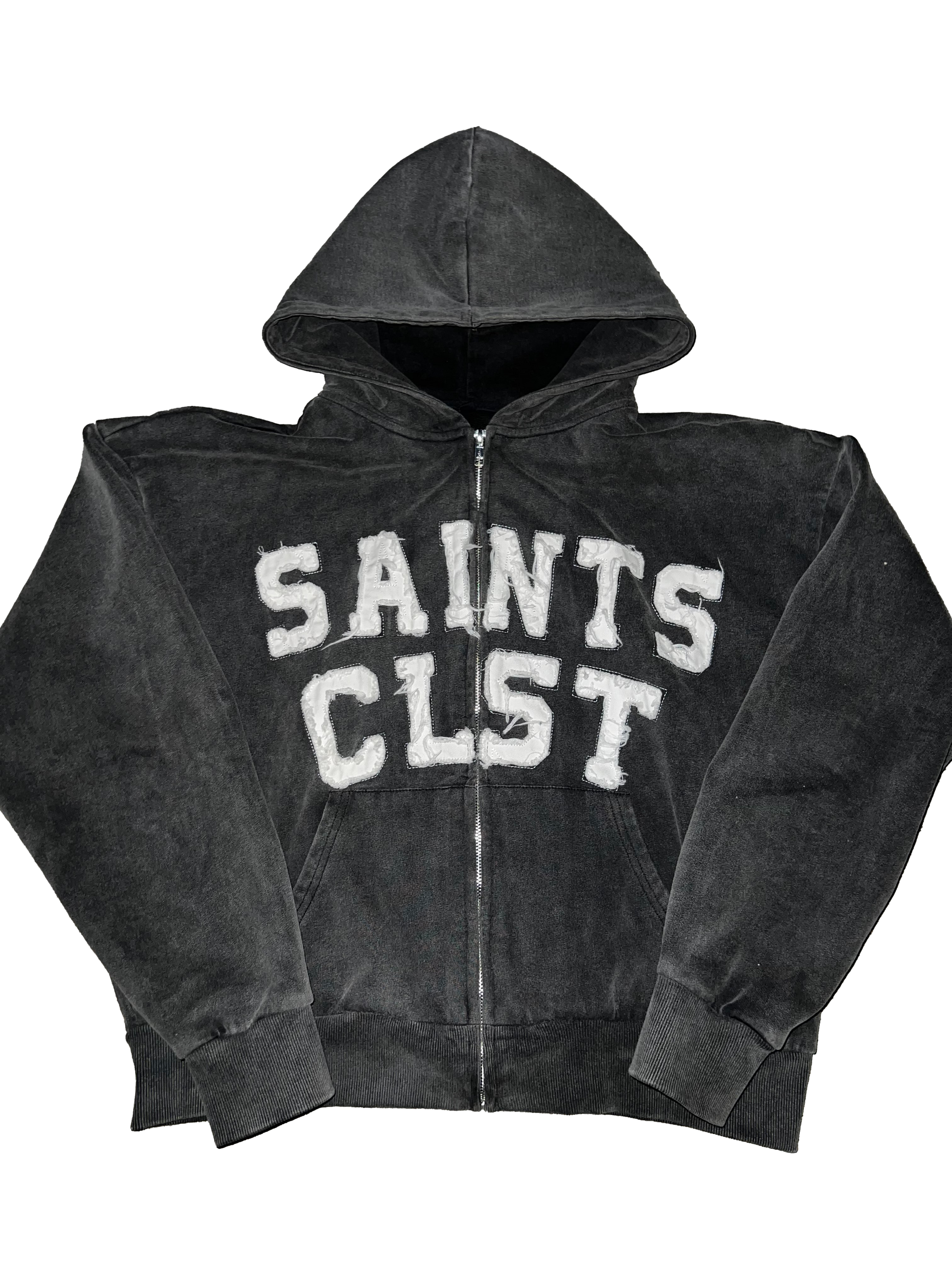 Saints CLST Sun Faded Zip Up Hoodie – SaintsCloset